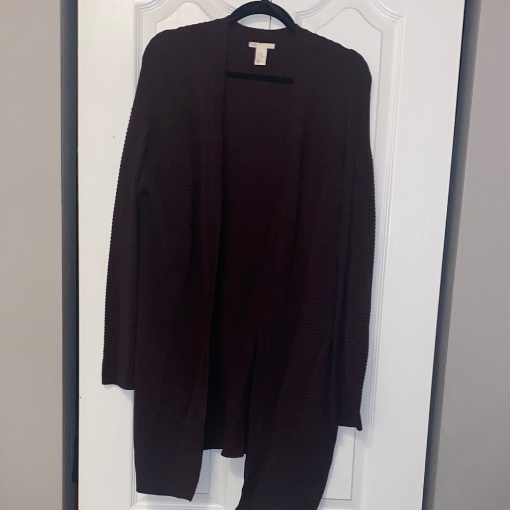 H&M Women's Maroon Cardigan